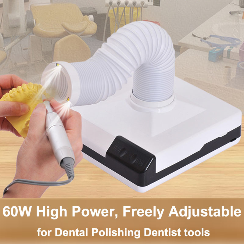 Dental Lab Dust Collector - Aspirateur dentaire LED 60W, collecteur de