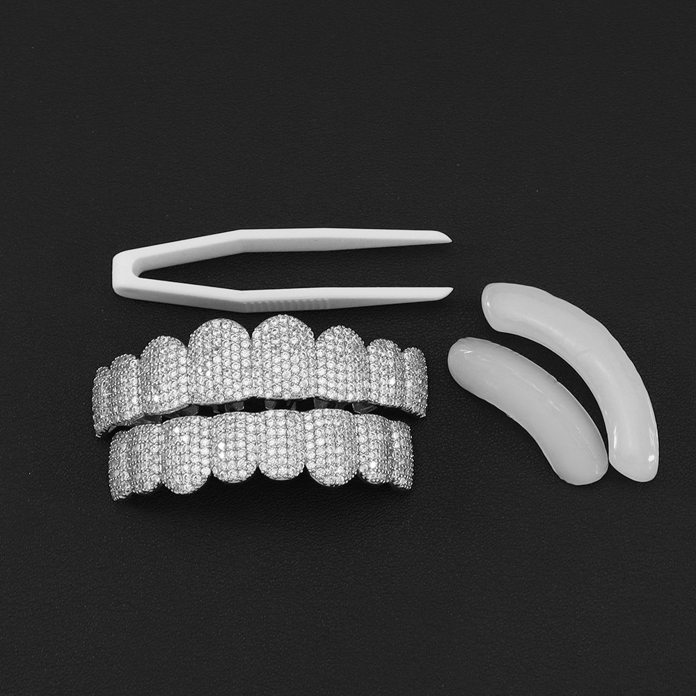 Dental Zirconia Sintering Furnace - Grillz dentaire plaqué argent entièrement serti