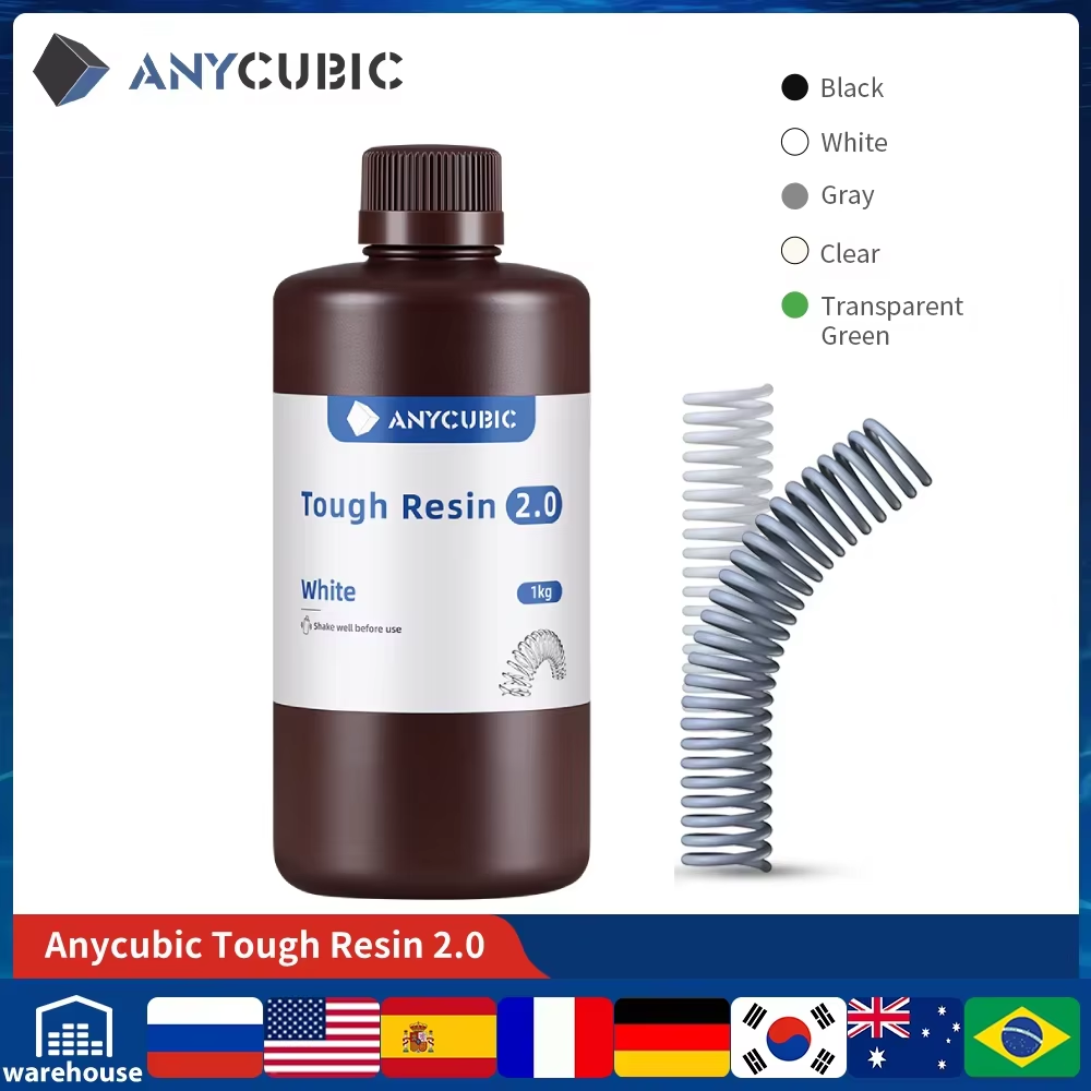 Dental 3D Printer Resin - ANYCUBIC résine dure Flexible 2.0 405nm