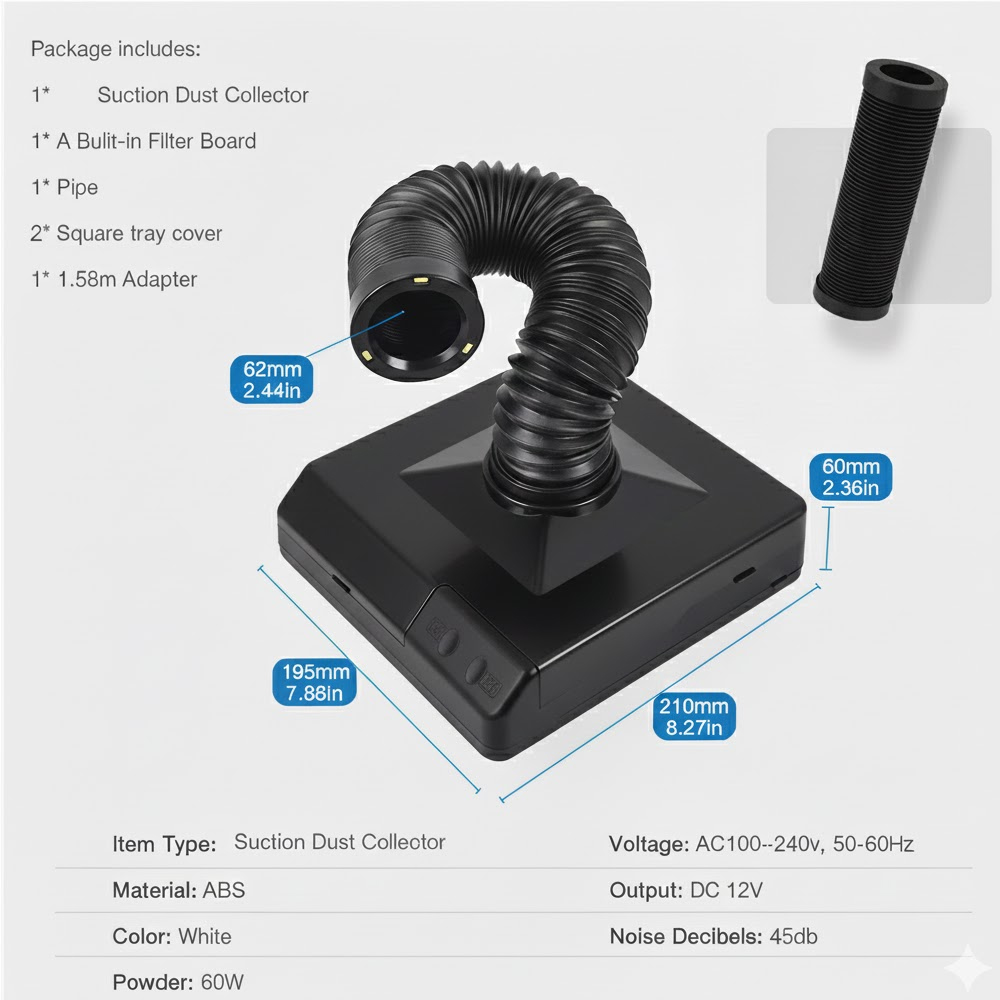 Aspirateur de poussière dentai - Dental Lab Dust Collector avis et prix