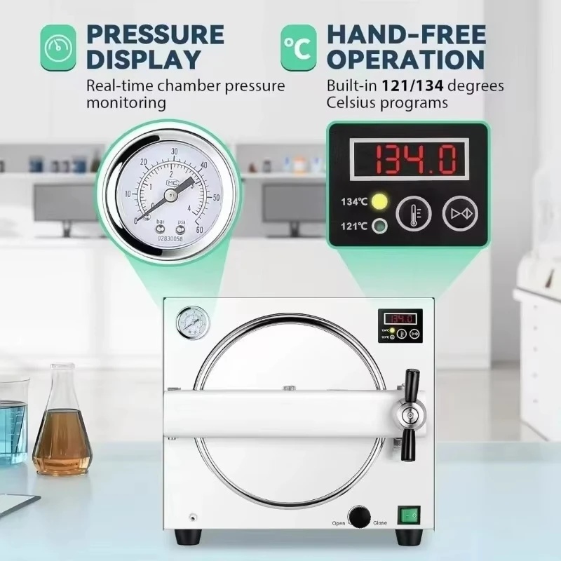 Stérilisateur à vapeur dentair - Dental Autoclave Sterilizer 18L avis et prix