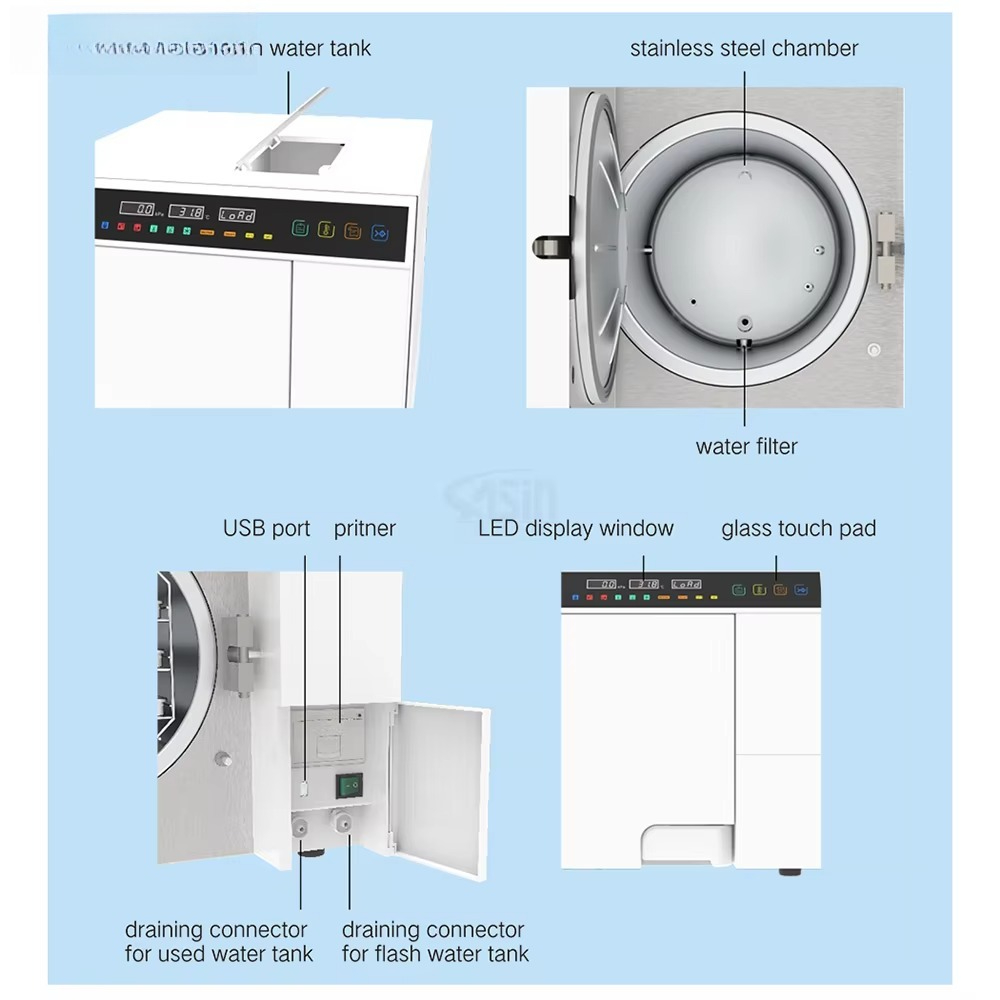 Autoclave dentaire 18L 23L, ma - Dental Autoclave Sterilizer 18L avis et prix